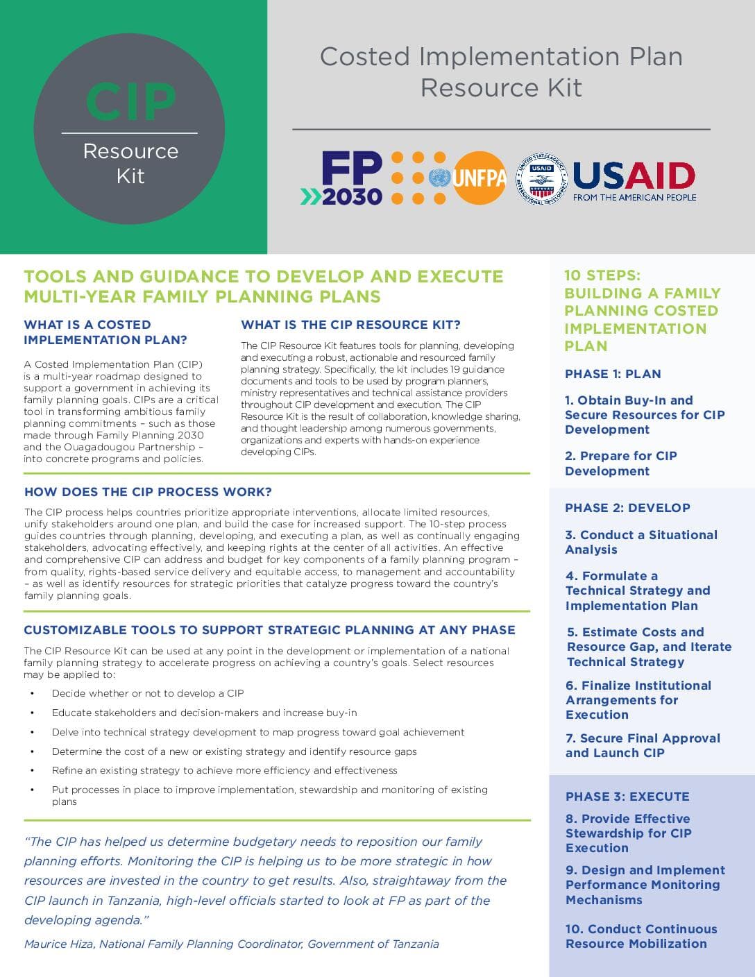 CIP Factsheet