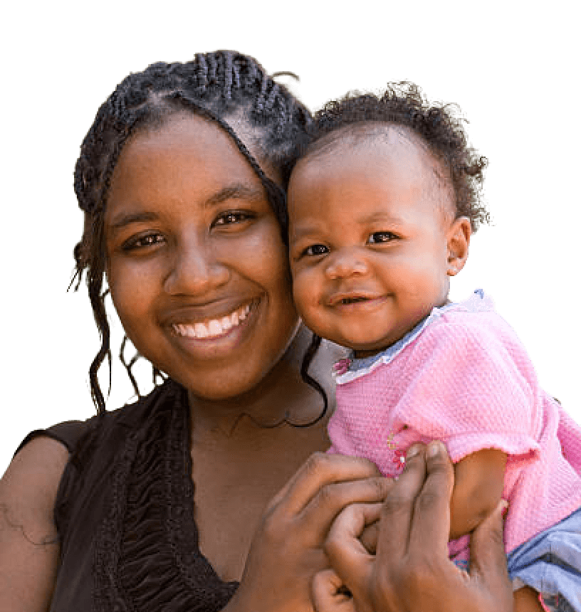 mother and a baby