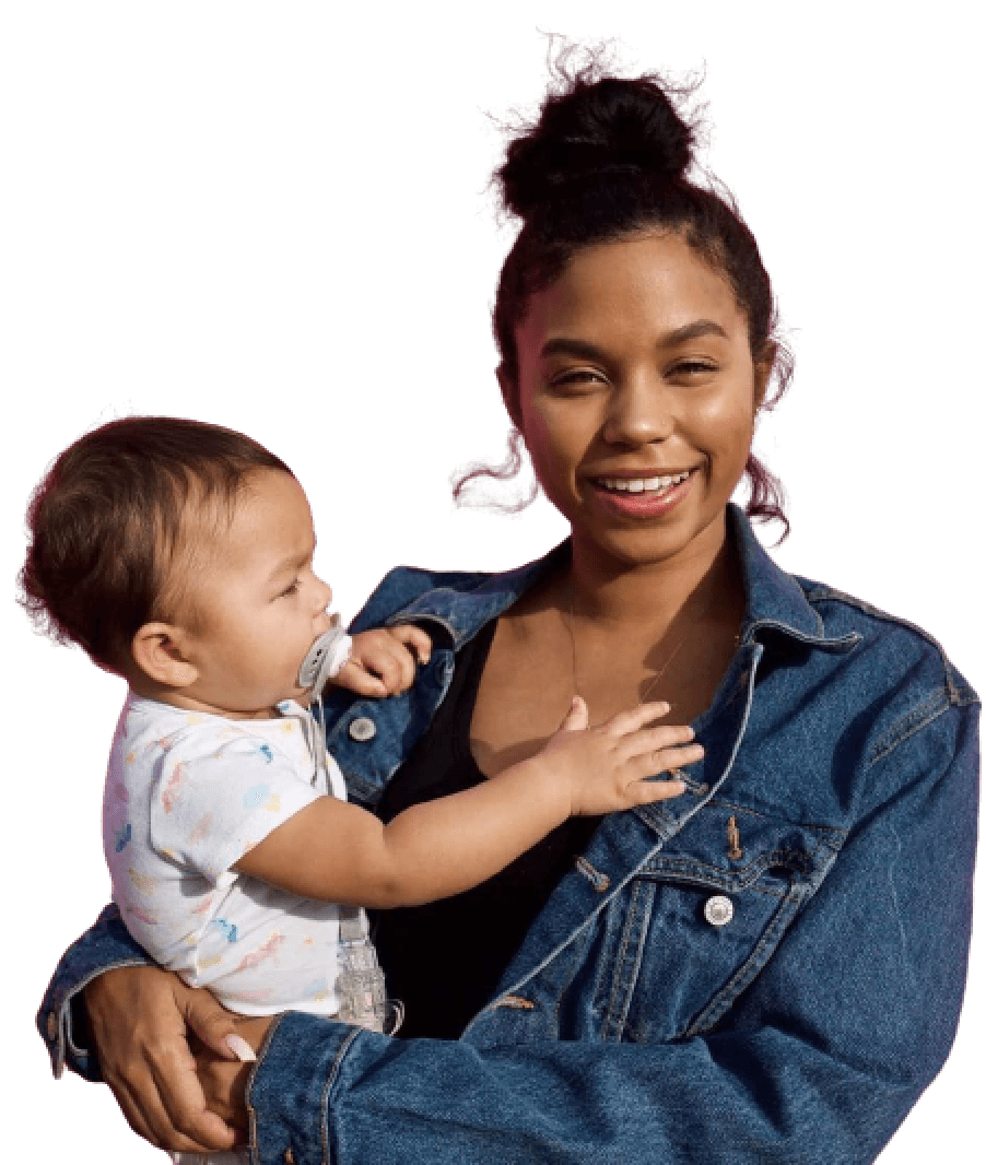 mother and a baby