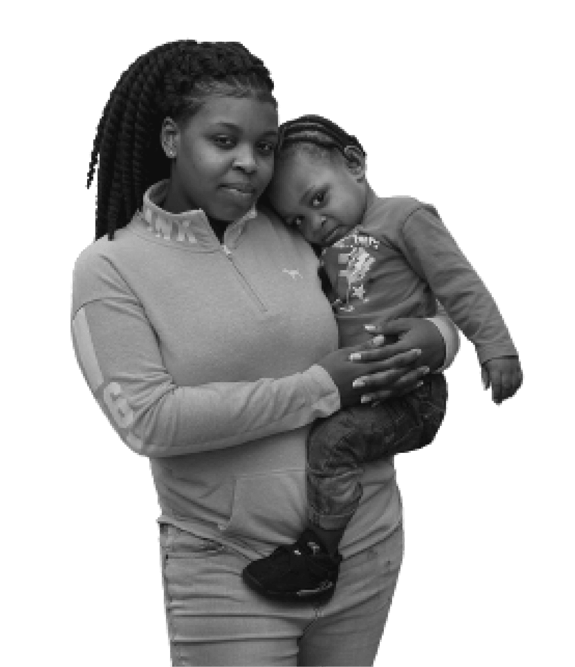 a mother and a baby