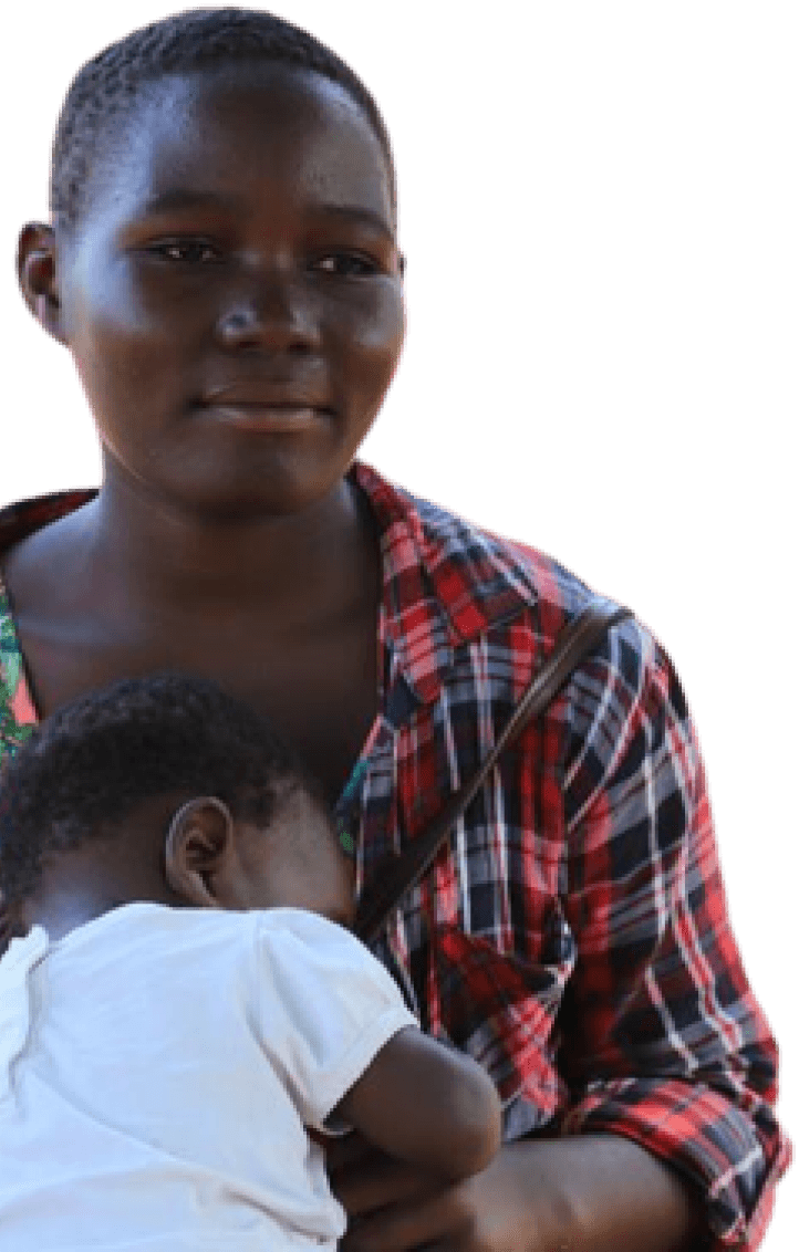 mother and a baby