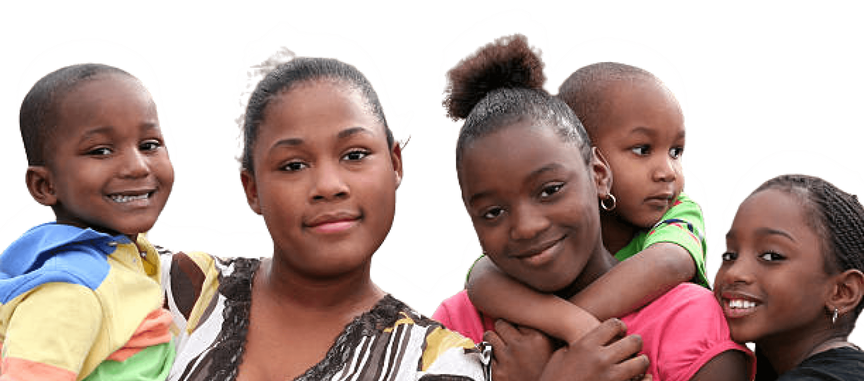 Young mothers and children